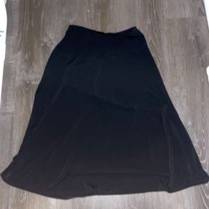 JM Collection Black Full length Skirt Size SP